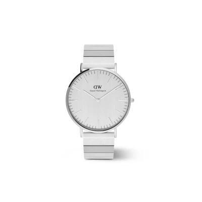 Abbildung von Daniel Wellington Classic Piano LINK Unitone Uhr silvercoloured, Größe: 40, Silver coloured