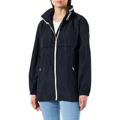 Abbildung von Tommy Hilfiger Damen Windbreaker Jacke mit Kapuze, Blau (Desert Sky), M