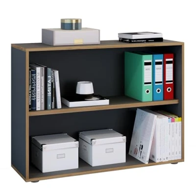 Abbildung von VCM Aktenregal Holz Büro Regal Bücher Ordner Salia 2f, 1 tlg.