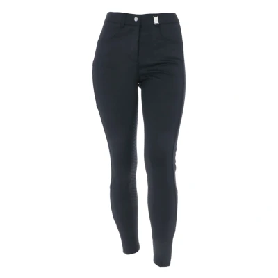 Abbildung von HKM Reithose Emma mit Silikon Vollbesatz Schwarz 36