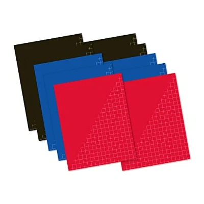 Abbildung von Kangaro Schulhefte A5 kartiert 10mm 80 blatt sortiert 10er Pack
