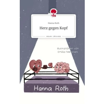 Abbildung von Herz gegen Kopf. Life is a Story story.one
