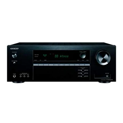 Abbildung von Onkyo TX SR393DAB 5.2 Kanal AV Receiver (Bluetooth, DTS:X, Hi Res, Dolby Atmos, DAB+), Schwarz