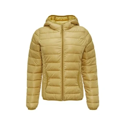 Abbildung von QS Leicht Wattierte Stepp MIT Kapuze Winterjacke, Damen, Größe: Small, Goldgelb