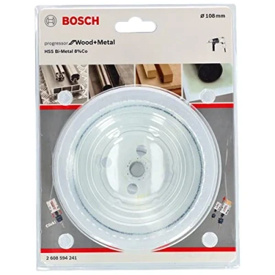 Abbildung von Bosch Accessories Professional Lochsäge Progressor for Wood &amp; Metal (Holz und Metal, Ø 108 mm, Zubehör Bohrmaschine)