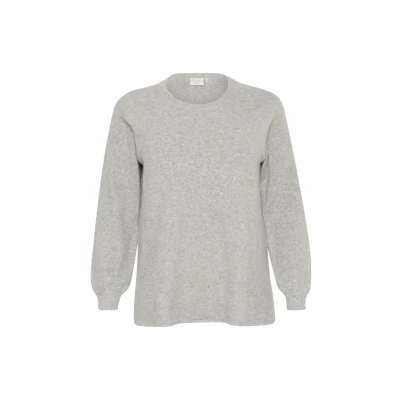 Abbildung von Kaffe Curve Zadina Strickpullover, Damen, Größe: 46/48, Grey melange