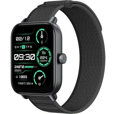 Abbildung von TOOBUR Smartwatch Herren Damen mit Alexa und Telefonfunktion, 1,8&quot; Fitnessuhr 100 Sports, 24/7 Puls, Schrittzähler Fitness Tracker, IP68 Wasserdicht für Schwimmen, Kompatibel Android iOS