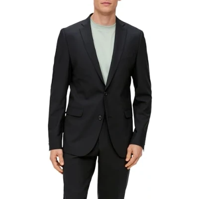 Abbildung von s.Oliver Herren 2149088 Business Anzug Jacke, 9999 Schwarz, 40