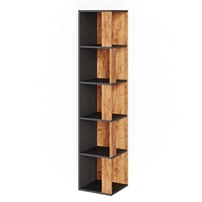 Abbildung von Vicco Eckregal Lio, Goldkraft Eiche/Anthrazit, 33.3 x 162.2 cm