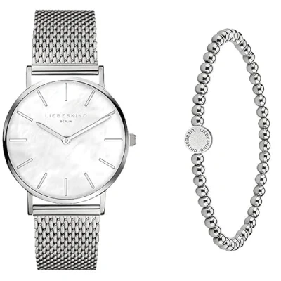 Abbildung von Liebeskind Set aus Armbanduhr und Beadarmband LS 0092 MQB