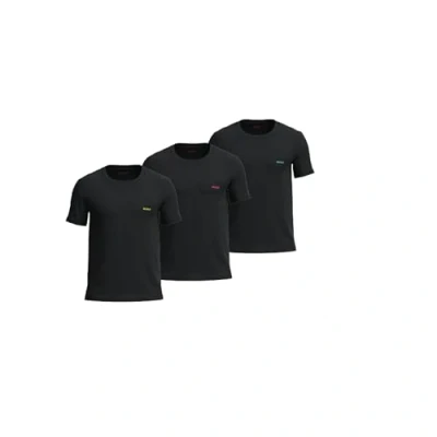 Abbildung von HUGO Triplet 3 PACK Nachtwäsche Shirt, Herren, Größe: Large, Black
