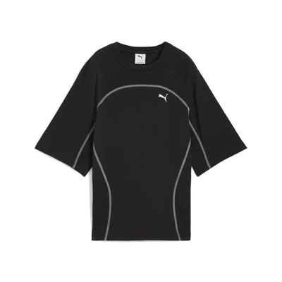Abbildung von Puma DARE TO Oversized TEE Tshirt basic, Damen, Größe: XL, Black