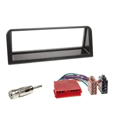 Abbildung von 1 Din Radio Einbauset Blende Radioanschlusskabel Antennenadapter für Peugeot 106 1991 2003