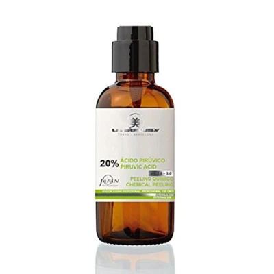 Abbildung von Professionelles Fruchtsäurepeeling mit 20% Brenztraubensäure (AHA). Chemisches Peeling Fruchtsäure ideal bei Akne u. Anti Falten Behandlungen und schlaffer Haut. Inhalt 60 ml.