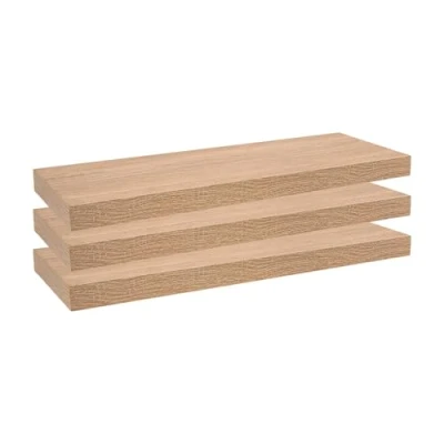 Abbildung von Velano Regalbrett, Wandregal, Regalboden, Schweberegal, Hängeregal, Regalsysteme 3 Stück, 59.5x23.5 cm, Sonoma Eiche Regale für Küche, Badezimmer, Wohnzimmer, Schlafzimmer FS