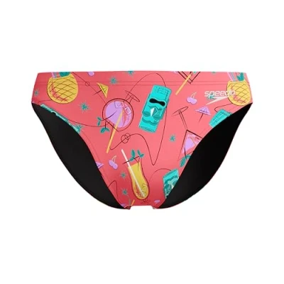 Abbildung von Speedo Print Beachstar Brief 2&quot; Badehose für Herren, Coral Sands, 32