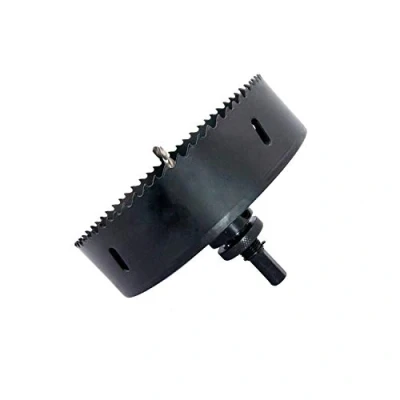 Abbildung von Lochsäge 162mm, LAIWEI lochbohrer mit A2 Schwerlastdorn, 4341 Bohrer, Schnitttiefe 38mm, zum Bohren von Löchern in Holz, Aluminiumprofilen, PVC und Metallrohren
