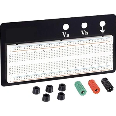 Abbildung von TRU COMPONENTS EIC 102B Breadboard Gesamtzahl der Pole 830 (L x B H) 165 55 8,5 mm 1 Stück