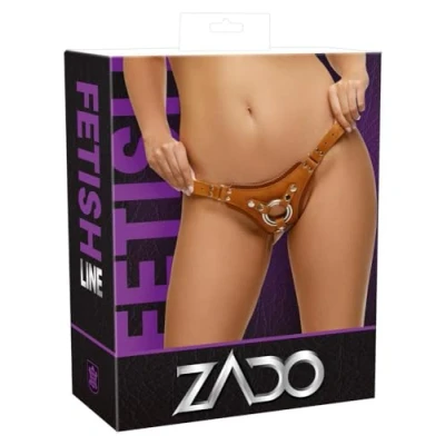 Abbildung von Umschnall Jock „Strap on“ aus Leder im Naturlook, größenverstellbar