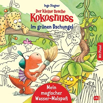 Abbildung von Der kleine Drache Kokosnuss Mein Magischer Wasser Malspaß Im grünen Dschungel: Ab 4 Jahren Mit beiliegendem Pinsel (Die Malspaß, Band 2)