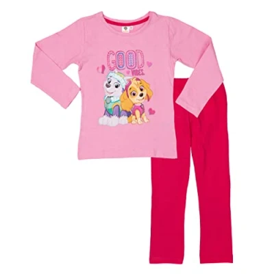 Abbildung von Paw Patrol Nachtwäsche Set für Kinder, Größe: 98/104, Rosa pink