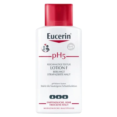 Abbildung von Eucerin pH5 Lotion F mit Pumpe empfindliche Haut