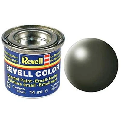 Abbildung von Revell Streichfarbe olivgrün seidenmatt # 361 Farbdose 14 ml #32361