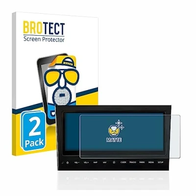 Abbildung von BROTECT Entspiegelungs Schutzfolie für Hyundai Tucson NX4 2021 Infotainment System 10&quot; (2 Stück) Matte Displayschutz Folie, Anti Fingerprint