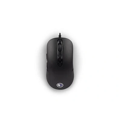 Abbildung von MILLENIUM Gaming Maus in schwarz High Performance USB Mouse für Hobby Gamer und eSportler, optisch &amp; funktional ansprechende Gamingmaus,