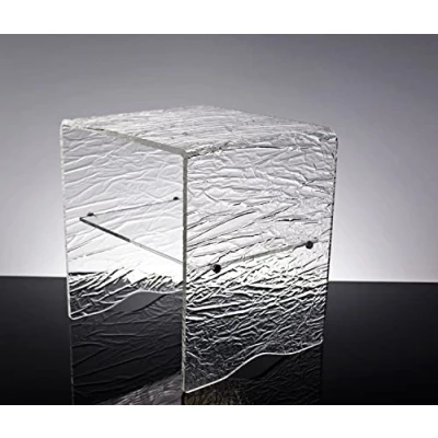 Abbildung von Slato Moderner Couchtisch aus Acryl, transparent, Eisoptik Sissi
