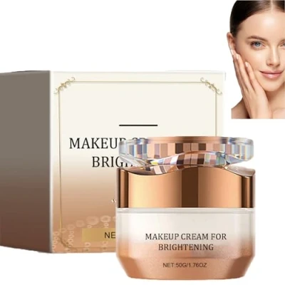 Abbildung von Kekecai Whitening Cream, Anti Falten und straffende Grundierung, Niacinamide Lady Plain Gesichtscreme, Makeup Cream zur Aufhellung, feuchtigkeitsspendende Hautaufhellung (1pcs)