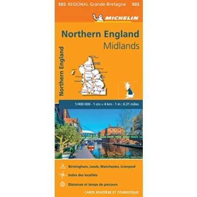 Abbildung von England Northern / Midlands (502): Wegenkaart Schaal 1 : 400.000 (Regionale kaarten Michelin, Band 502)