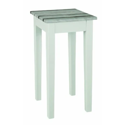 Abbildung von HAKU Möbel Beistelltisch maritimo Kiefer, weiß, MDF Maße: B 30 cm x H 61 T cm, Style: Coastal Furniture