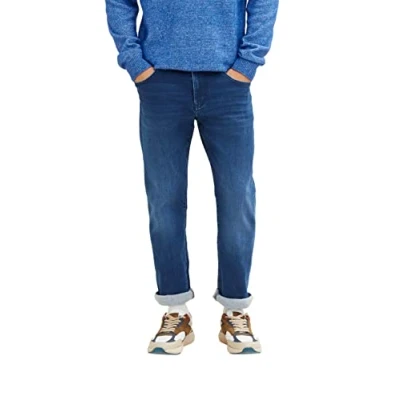 Abbildung von TOM TAILOR Herren Josh Regular Slim Jeans 1034115, 10119 Used Mid Stone Blue Denim, 29W / 32L