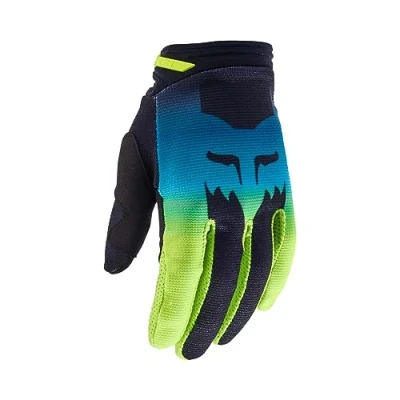 Abbildung von Fox Racing Flora Motocross Handschuh für Jugendmädchen, 180, Schwarz/Gelb, Größe S