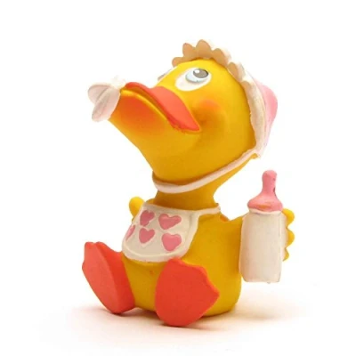 Abbildung von DUCKSHOP I Quietscheentchen Baby Mädchen Badeente L: 8 cm