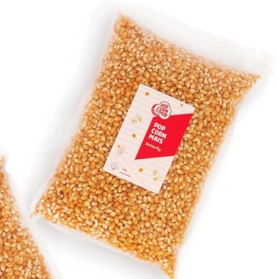Abbildung von Popcorn Mais Butterfly 2 Kilo Kinopopcorn für Popcornmaschine Popcornloop Beste Gold Qualität Ohne Gentechnik Vegan Glutenfrei