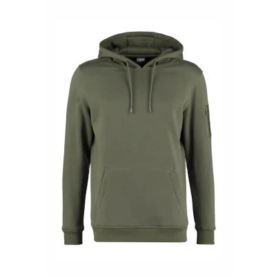 Abbildung von Urban Classics Sweat Bomber Hoody Kapuzenpullover, Herren, Größe: XL, Olive