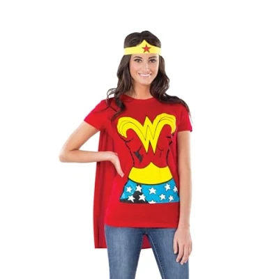 Abbildung von Rubie&#039;s Kostüm Wonder Woman Fan Set, Original Lizenzartikel zur DC Comicfigur &#039;Wonder Woman&#039;