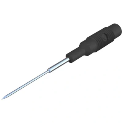 Abbildung von SKS GERMANY Testspitze MZS 1 PRÜF Schwarz PR FSPITZE, mm Edelstahlspitze, Kreuzschlitz, CAT I, 4 Stecker, Stück