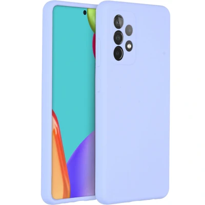 Abbildung von Samsung Galaxy A52 (4G) Hülle Silikon Accezz Soft Case/Backcover Handyhülle Lila