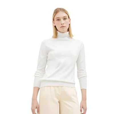 Abbildung von TOM Tailor Basic Turtleneck Strickpullover, Damen, Größe: XXL, Ever green