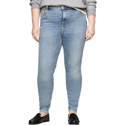 Abbildung von Tommy Hilfiger Damen Jeans Hose Curve Harlem Skinny Fit, Blau (Kate), 46