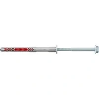 Abbildung von Fischer 562169, Spreizdübel, Beton, Gipsblock, Mauerwerk, Nylon, Grau, Verzinkter Stahl, Torx