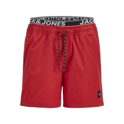 Abbildung von Jack &amp; Jones Junior Badeshorts JPSTMAUI JJSWIM DOUBLE LOGO AKM SN JNR
