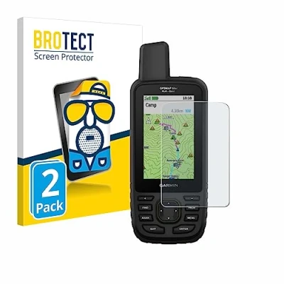 Abbildung von BROTECT Entspiegelungs Schutzfolie für Garmin GPSMAP 66sr (2 Stück) Matte Displayschutz Folie, Anti Reflex, Fingerprint