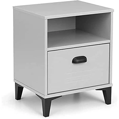 Abbildung von Julian Bowen Lakers Locker Nachttisch mit 1 Schublade, grau