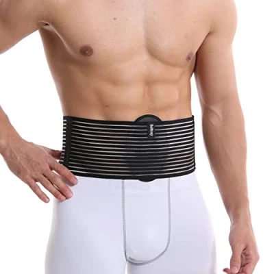 Abbildung von NabelbruchBandage. Nabelhernie Gürtel Herren / Damen Bauchgurtel für Hernie: Nabel, Inzisional, Epigastric, ventral. Leistenbruch (Nabelbruch). Hernie Bauchweggürtel Frauen &amp; Männer (S/M)