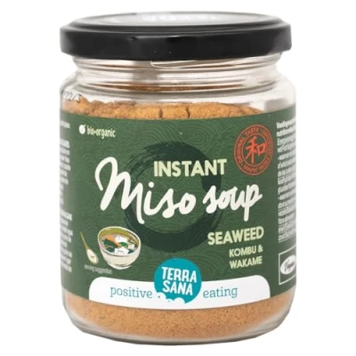 Abbildung von TerraSana Bio Instant Misosuppe Pulver Praktisch Vorportioniert, Schnell Zubereitet, (1 x 130g) japanisch asiatisch Ideal für Zwischendurch, Ohne Geschmacksverstärker