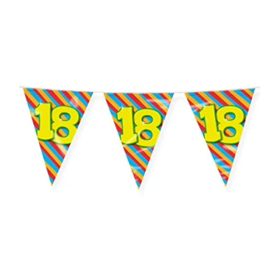 Abbildung von Flag Linie Singer 18 Jahre Party 10 Meter
